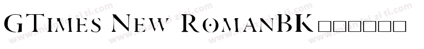 GTimes New RomanBK字体转换